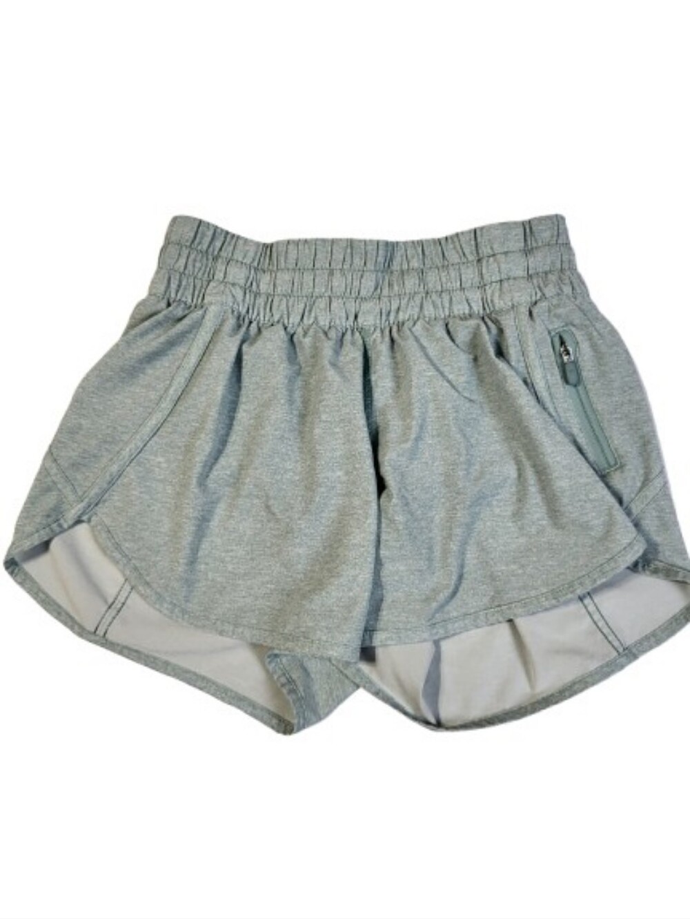 Lululemon Tracker Short V 4" Jade Green Running Athletic Workout W7AQQS Sz 4